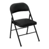 COSCO Black Padded Fabric Folding Chair -Home Furniture Store 810135272