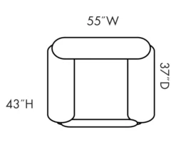 Stallion Brown Snuggle Up Recliner -Home Furniture Store 810168898 5