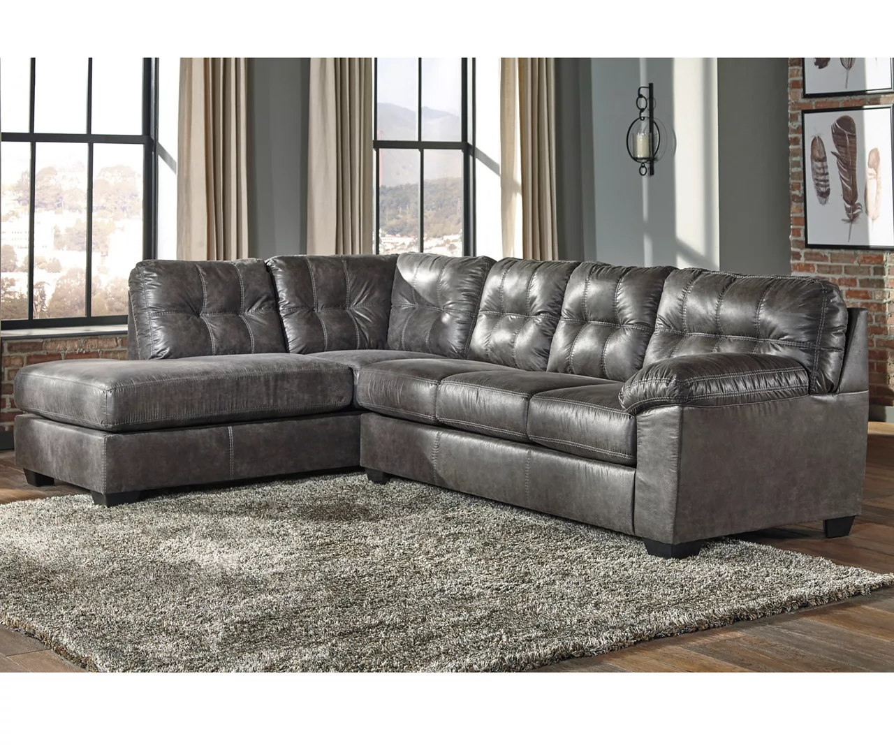 Signature Design by Ashley Fallston Living Room Sectional Signature Design By Ashley Fallston Living Room Sectional -Home Furniture Store 810348709 810348710