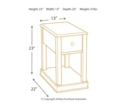 Breegin Brown End Table With Removable Tray 5 Breegin Brown End Table With Removable Tray -Home Furniture Store 810363185 3