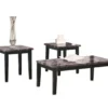 3- Piece Maysville Faux Marble Black Occasional Table Set 1 3- Piece Maysville Faux Marble Black Occasional Table Set -Home Furniture Store 810363736 2