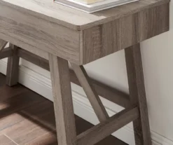 Margo Gray 2-Drawer Wood Desk 4 Margo Gray 2-Drawer Wood Desk -Home Furniture Store 810386284 A0 8