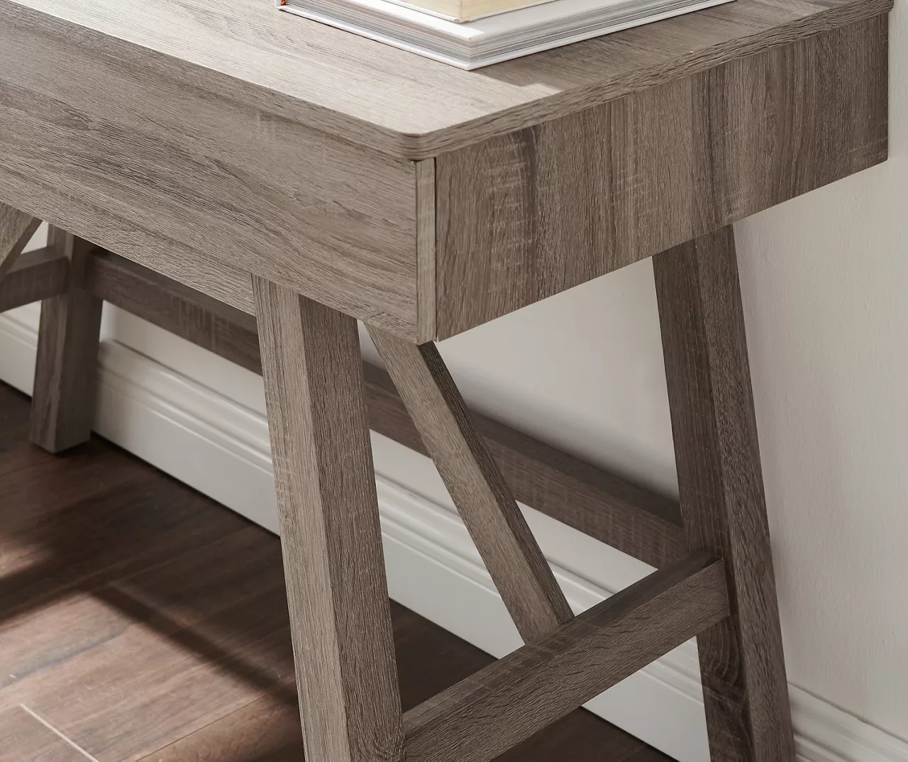 Margo Gray 2-Drawer Wood Desk Margo Gray 2-Drawer Wood Desk -Home Furniture Store 810386284 A0 8