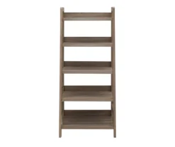 Margo Gray 5-Shelf Ladder Bookcase -Home Furniture Store 810386286 A0 2