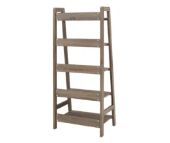 Margo Gray 5-Shelf Ladder Bookcase -Home Furniture Store 810386286 A2