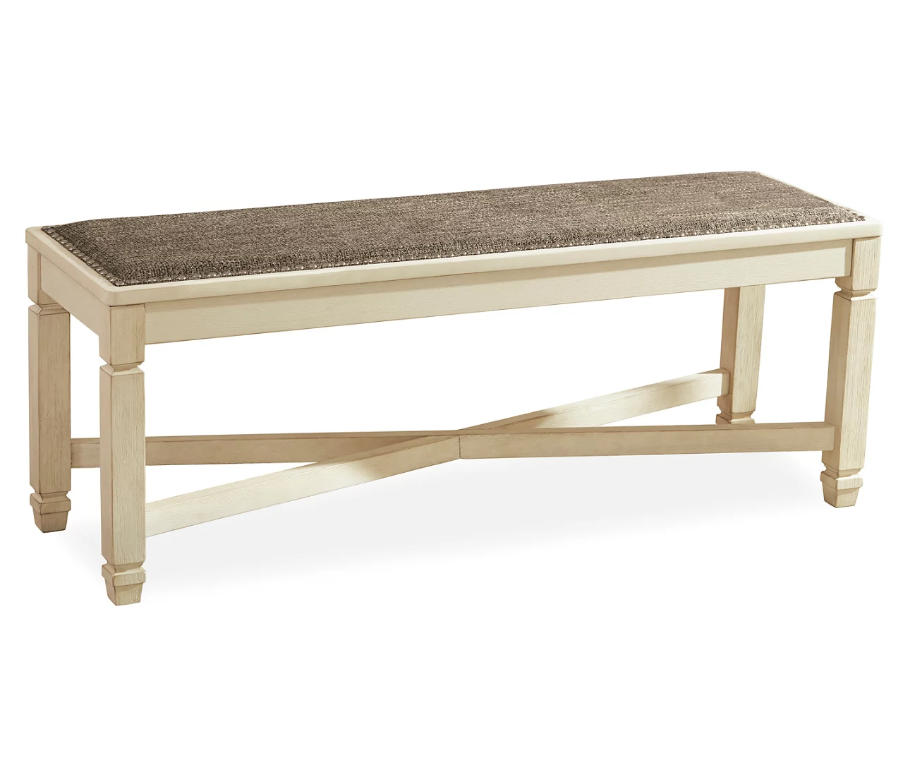Bolanburg Off-White Cushioned Dining Bench Bolanburg Off-White Cushioned Dining Bench -Home Furniture Store 810389261 1