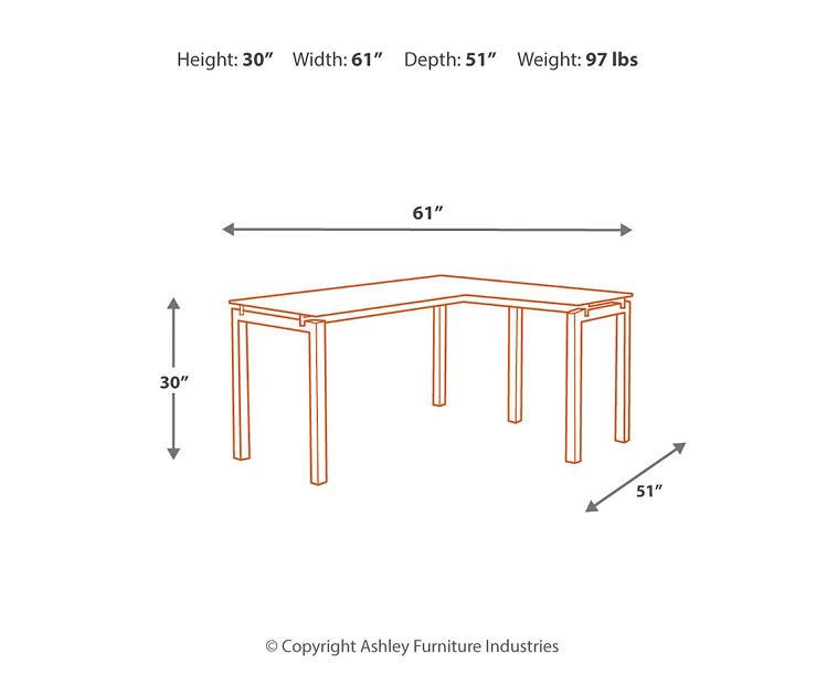 Baraga White L-Shaped Corner Desk Baraga White L-Shaped Corner Desk -Home Furniture Store 810389269 5