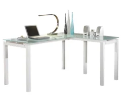 Baraga White L-Shaped Corner Desk 10 Baraga White L-Shaped Corner Desk -Home Furniture Store 810389269 8