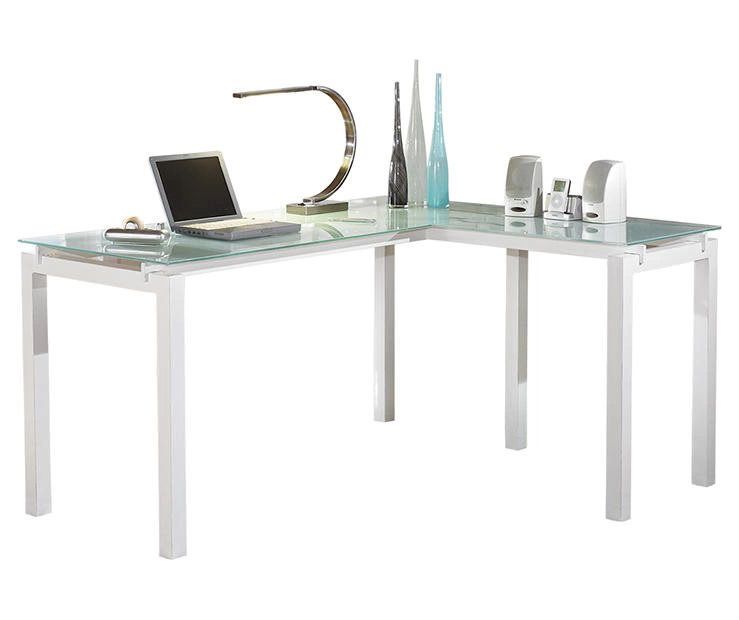 Baraga White L-Shaped Corner Desk Baraga White L-Shaped Corner Desk -Home Furniture Store 810389269 8