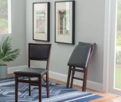 Brown Classic Open Back Folding Chairs, 2-Pack -Home Furniture Store 810389460 B0 2