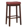 30" Brooke Red Saddle Barstool -Home Furniture Store 810389513 1 1