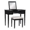 Black Butterfly Mirror Vanity Set With Stool 2 Black Butterfly Mirror Vanity Set With Stool -Home Furniture Store 810389539 A0 1