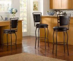 Black Adjustable Swivel Seat Barstool -Home Furniture Store 810389542 3