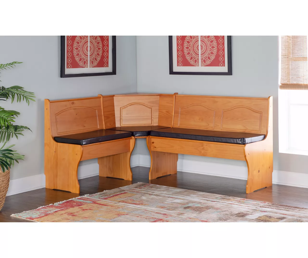 Brown PVC Cushion Set for Breakfast Nook Brown PVC Cushion Set For Breakfast Nook -Home Furniture Store 810389545 B0 3