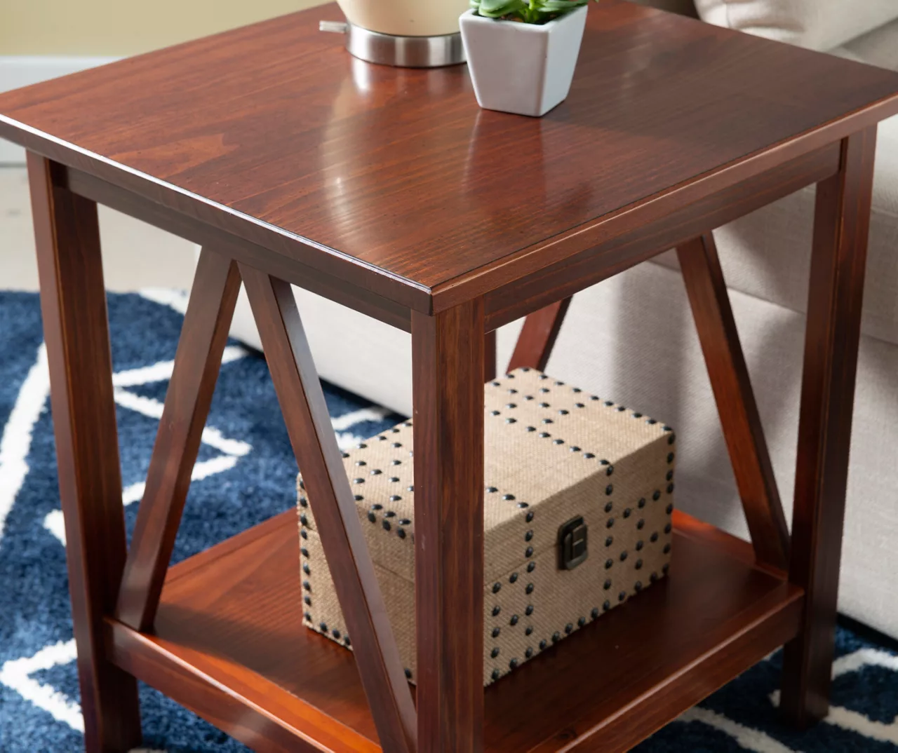 Rockford Antique Tobacco End Table Rockford Antique Tobacco End Table -Home Furniture Store 810389562 B8