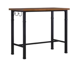 Luke Industrial 3-Piece Pub Table Set With Hooks -Home Furniture Store 810389576 A0 5