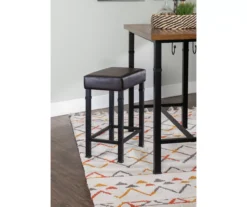 Luke Industrial 3-Piece Pub Table Set With Hooks -Home Furniture Store 810389576 A0 8