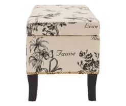 Claudia Botanical Storage Ottoman -Home Furniture Store 810389625 A0 3