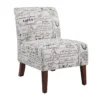 Shelby Script Armless Accent Chair -Home Furniture Store 810389655 1 3