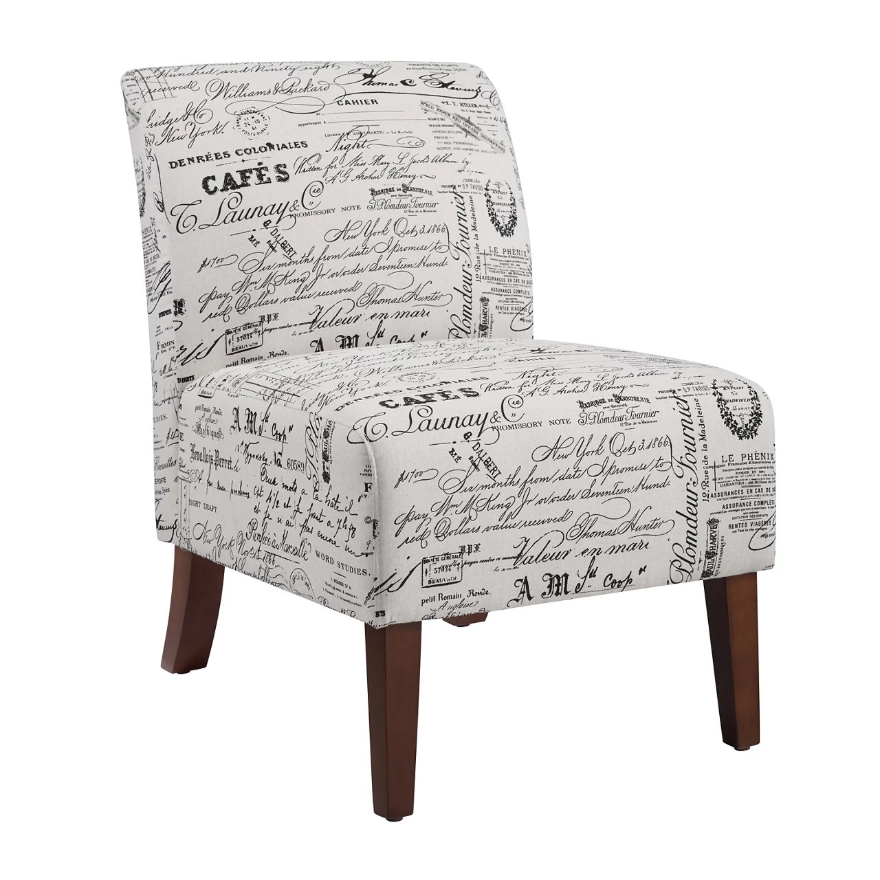Shelby Script Armless Accent Chair Shelby Script Armless Accent Chair -Home Furniture Store 810389655 1 3