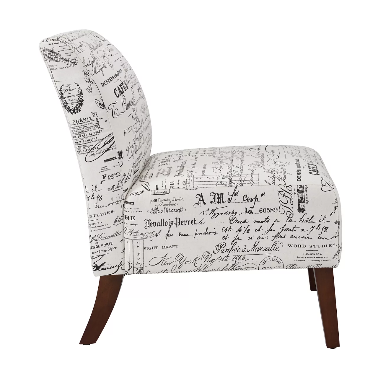 Shelby Script Armless Accent Chair Shelby Script Armless Accent Chair -Home Furniture Store 810389655 4 1