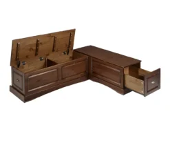 Cannon Walnut Backless Breakfast Nook -Home Furniture Store 810389665 A8 2
