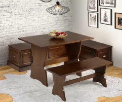 Cannon Walnut Backless Breakfast Nook -Home Furniture Store 810389665 B0 1