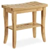 18" Pierce Bamboo Bathroom Stool -Home Furniture Store 810389685 1