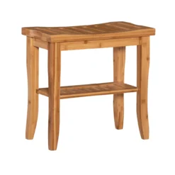 18" Pierce Bamboo Bathroom Stool -Home Furniture Store 810389685 2