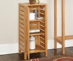 Pierce Bamboo Single Door Floor Cabinet -Home Furniture Store 810389686 4