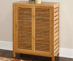 Pierce Bamboo Sliding Door Floor Cabinet -Home Furniture Store 810389687 3