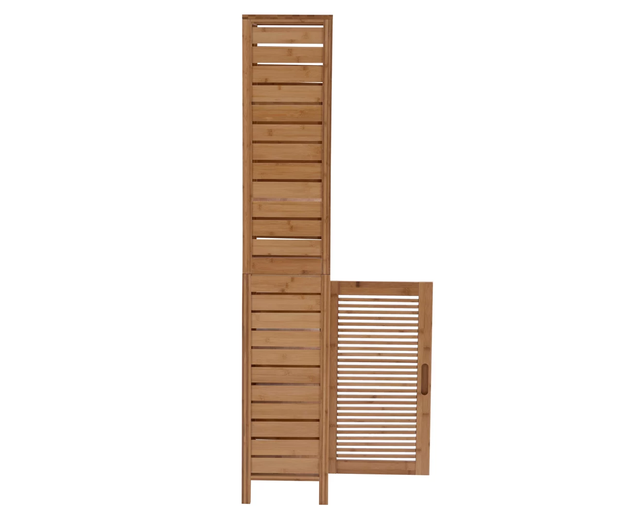 Pierce Bamboo 3-Shelf Tall Cabinet Pierce Bamboo 3-Shelf Tall Cabinet -Home Furniture Store 810389688 A1 2