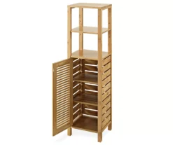 Pierce Bamboo 5-Shelf Mid Cabinet -Home Furniture Store 810389690 2
