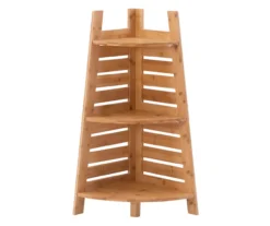 Pierce Bamboo 3-Tier Corner Shelf -Home Furniture Store 810389691 A0 2