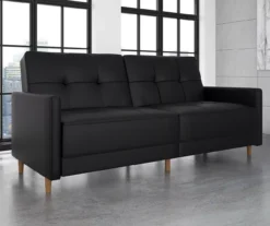 Ameriwood Avianna Faux Leather Coil Futon -Home Furniture Store 810405140 2