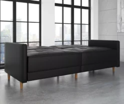 Ameriwood Avianna Faux Leather Coil Futon -Home Furniture Store 810405140 3