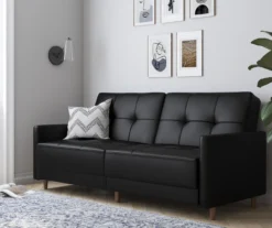 Ameriwood Avianna Faux Leather Coil Futon -Home Furniture Store 810405140 6 1