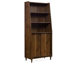 Harvey Park Dark Brown 3-Shelf Wide Bookcase