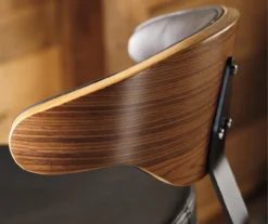 Bellatier Brown Low Back Adjustable Height Barstool -Home Furniture Store 810409020 2