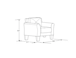 Hayward Gray Armchair -Home Furniture Store 810413820 11 1