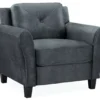 Hayward Gray Armchair 1 Hayward Gray Armchair -Home Furniture Store 810413820 6 1