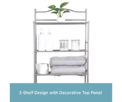 Polished Pewter Over-the-Toilet Space Saver 4 Polished Pewter Over-the-Toilet Space Saver -Home Furniture Store 810418048 A0 3