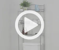 Polished Pewter Over-the-Toilet Space Saver 6 Polished Pewter Over-the-Toilet Space Saver -Home Furniture Store 810418048 V0