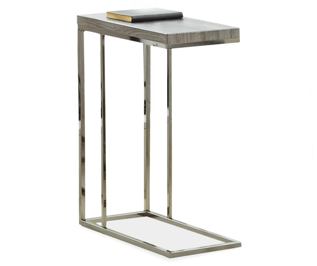 Lucia Chairside End Table with Nickel Lucia Chairside End Table With Nickel -Home Furniture Store 810422824 2