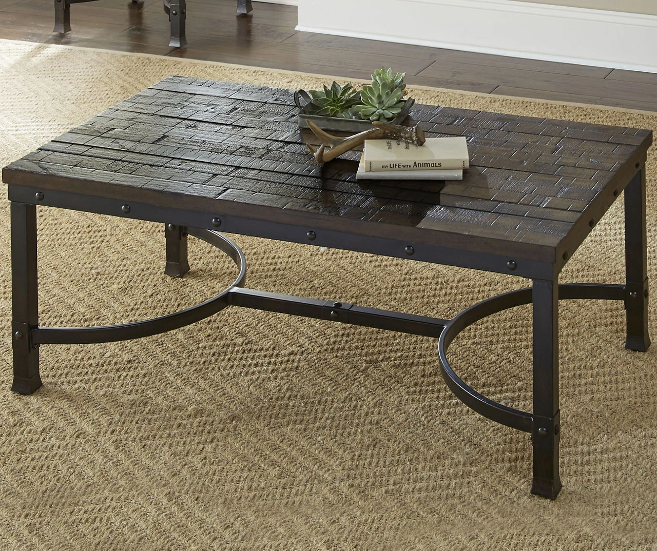 Ambrose Rustic Charcoal Coffee Table Ambrose Rustic Charcoal Coffee Table -Home Furniture Store 810422848 1