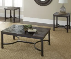 Ambrose Rustic Charcoal Coffee Table 4 Ambrose Rustic Charcoal Coffee Table -Home Furniture Store 810422848 810422849