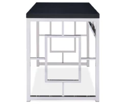 Alize Chrome Geometric Desk -Home Furniture Store 810422879 3