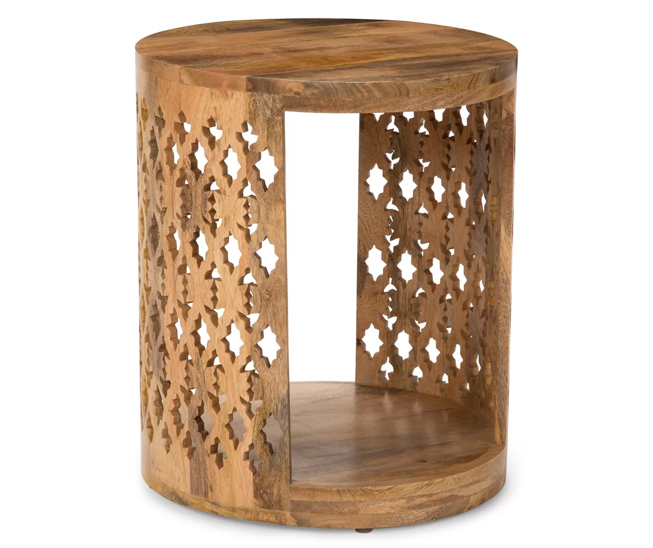 Brinley Starburst Cutout Round End Table Brinley Starburst Cutout Round End Table -Home Furniture Store 810422910 1