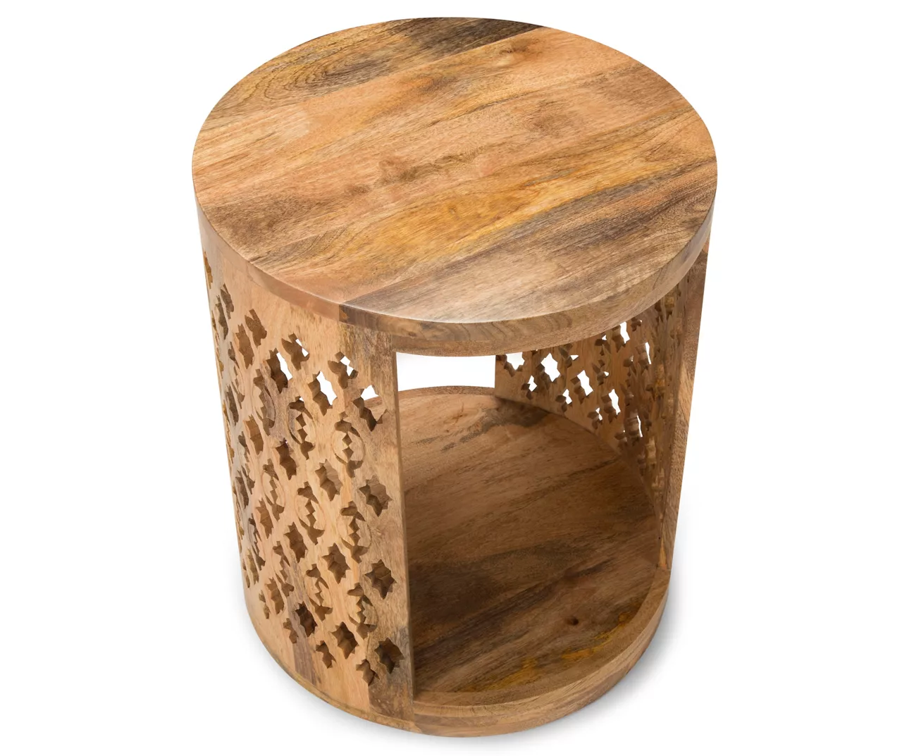 Brinley Starburst Cutout Round End Table Brinley Starburst Cutout Round End Table -Home Furniture Store 810422910 2