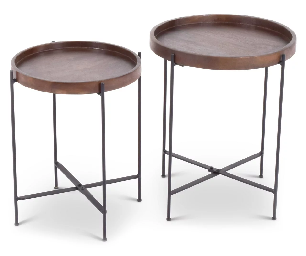 Capri Round Accent Tables, 2-Pack Capri Round Accent Tables, 2-Pack -Home Furniture Store 810422915 1